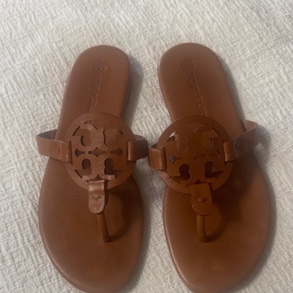 Tory Burch Tan Leather Sandals